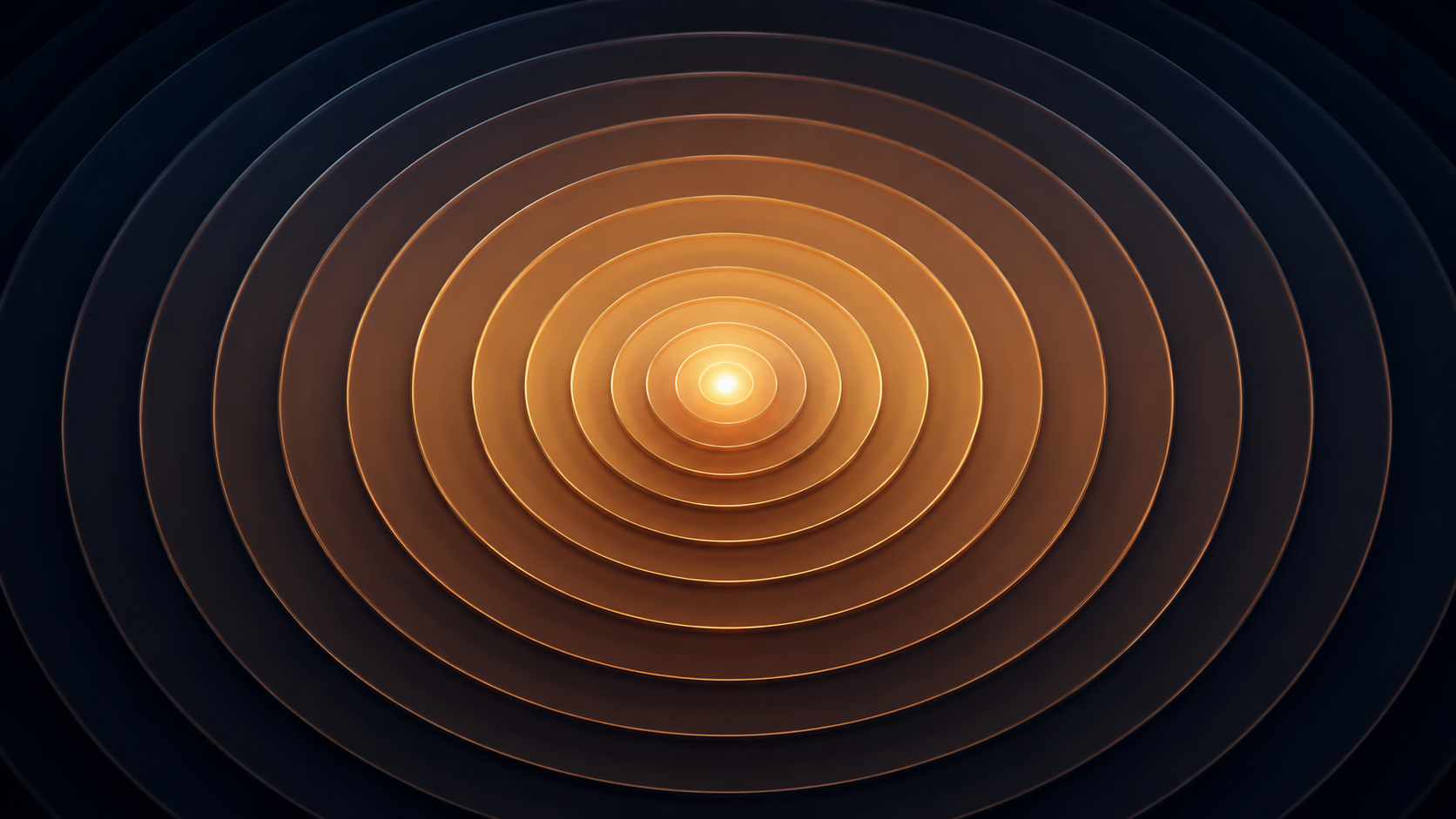 Concentric circles expanding outward from a central point — the ripple effect of owning a customer moment