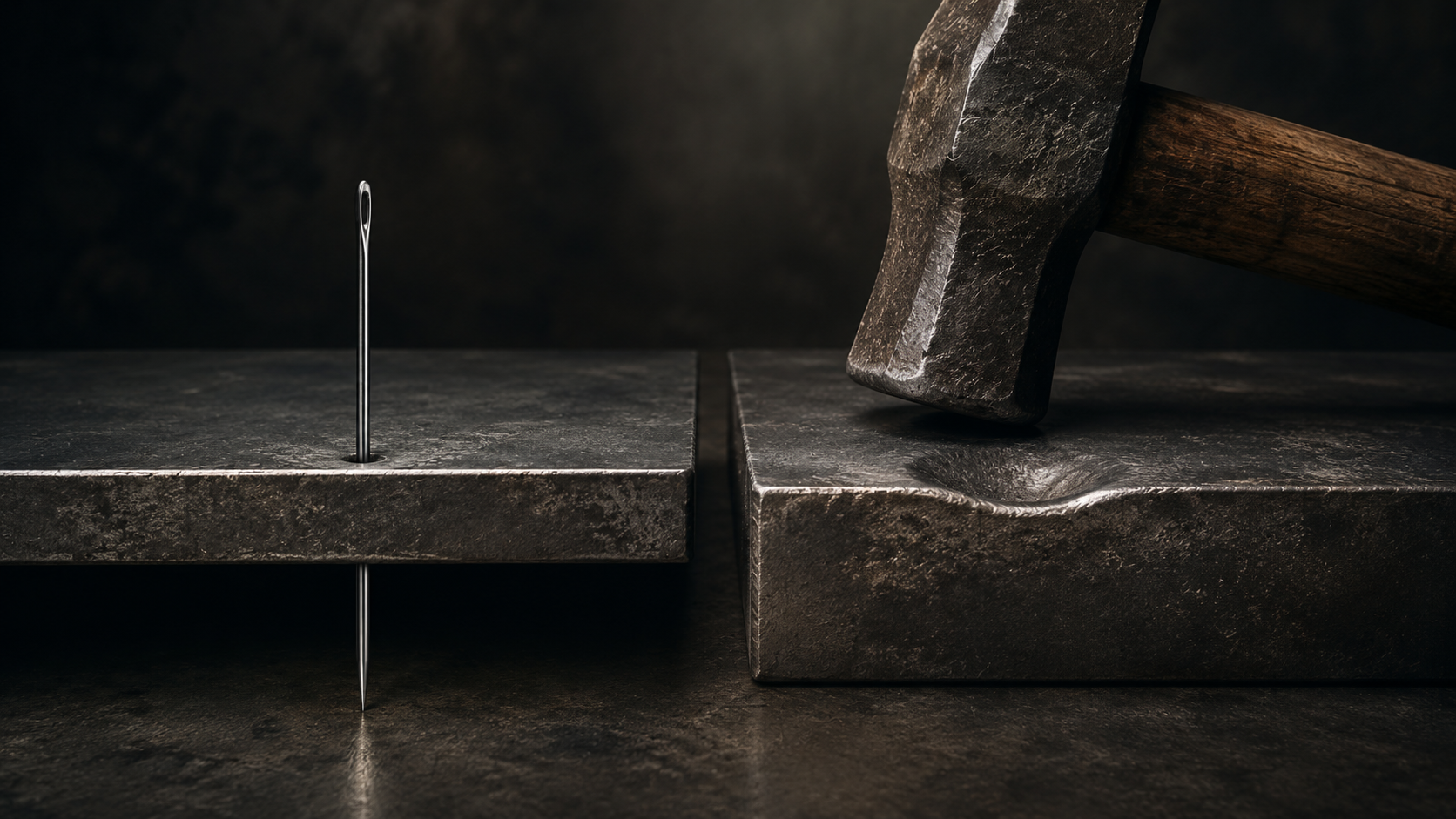 A needle pierces what a hammer cannot — the power of concentrated focus in business
