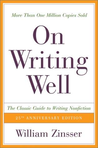 On Writing Well — book cover
