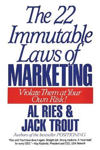The 22 Immutable Laws of Marketing — book cover