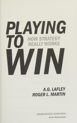 Playing to Win — book cover