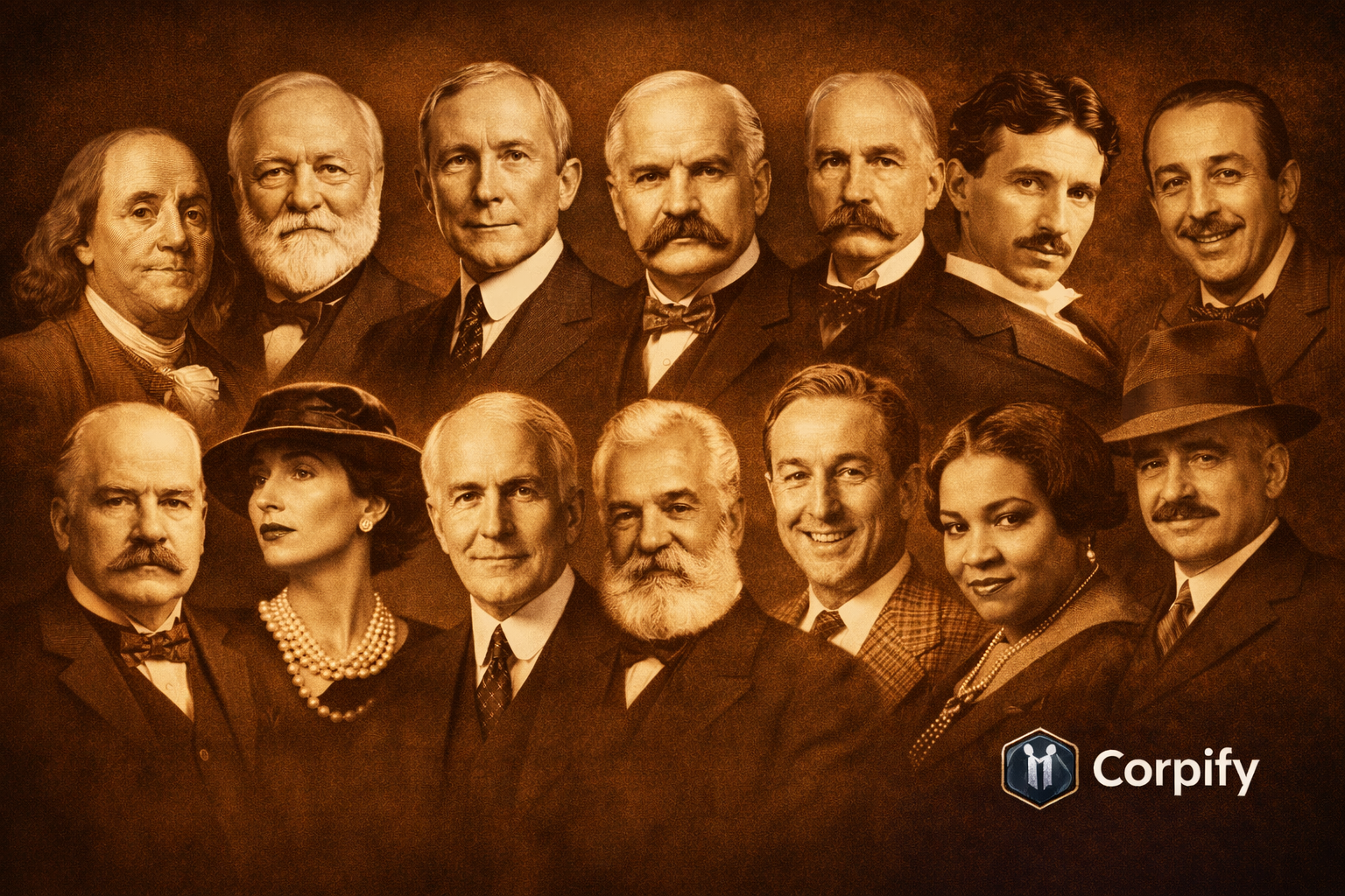 We Built Time Travel: Chat with Benjamin Franklin, Rockefeller & 15 Business Legends